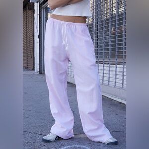 John Galt Pink Striped Anastasia Pants